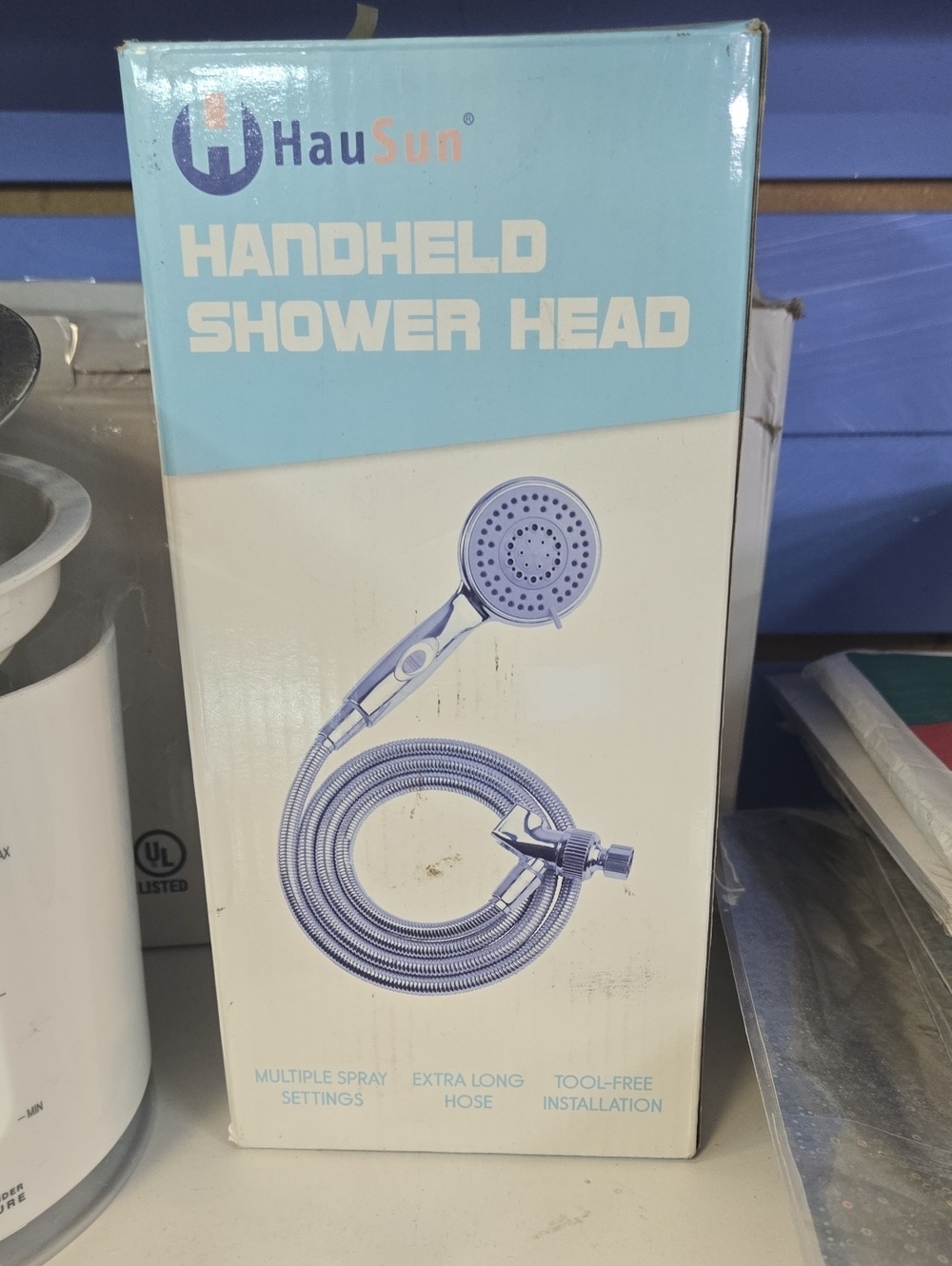 Blue Handheld Shower Head